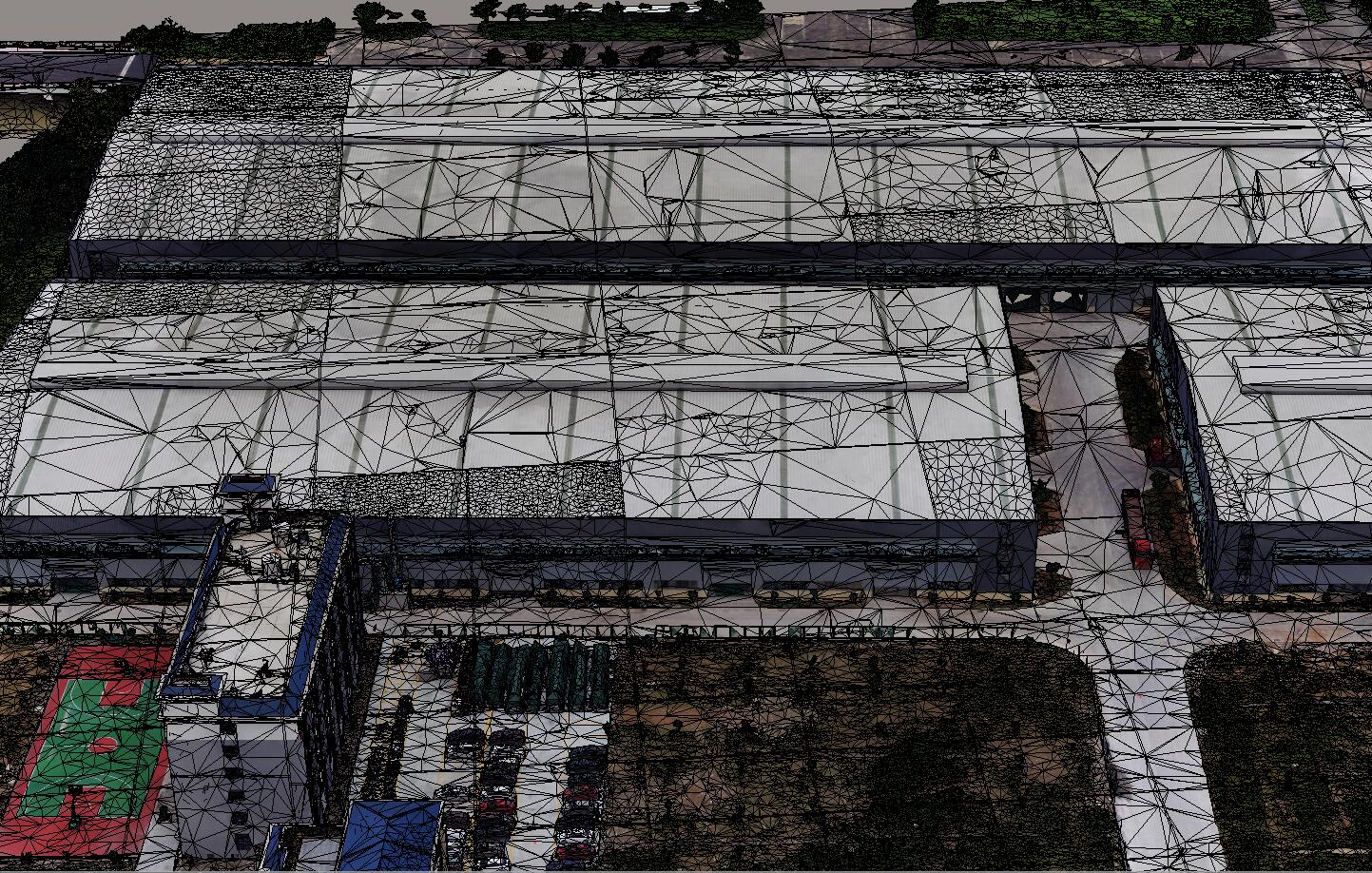 三维模型叠加三角网