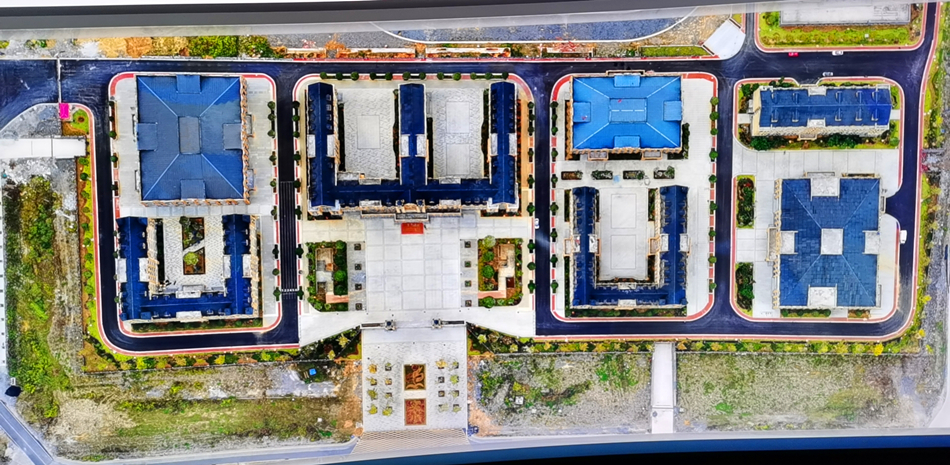 独山县实验小学三维模型俯视图