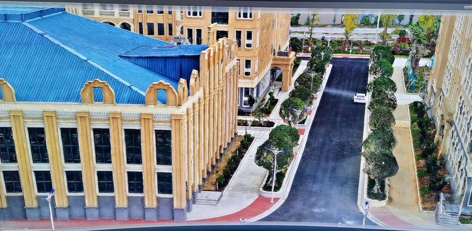 独山县实验小学三维模型校园一角截图