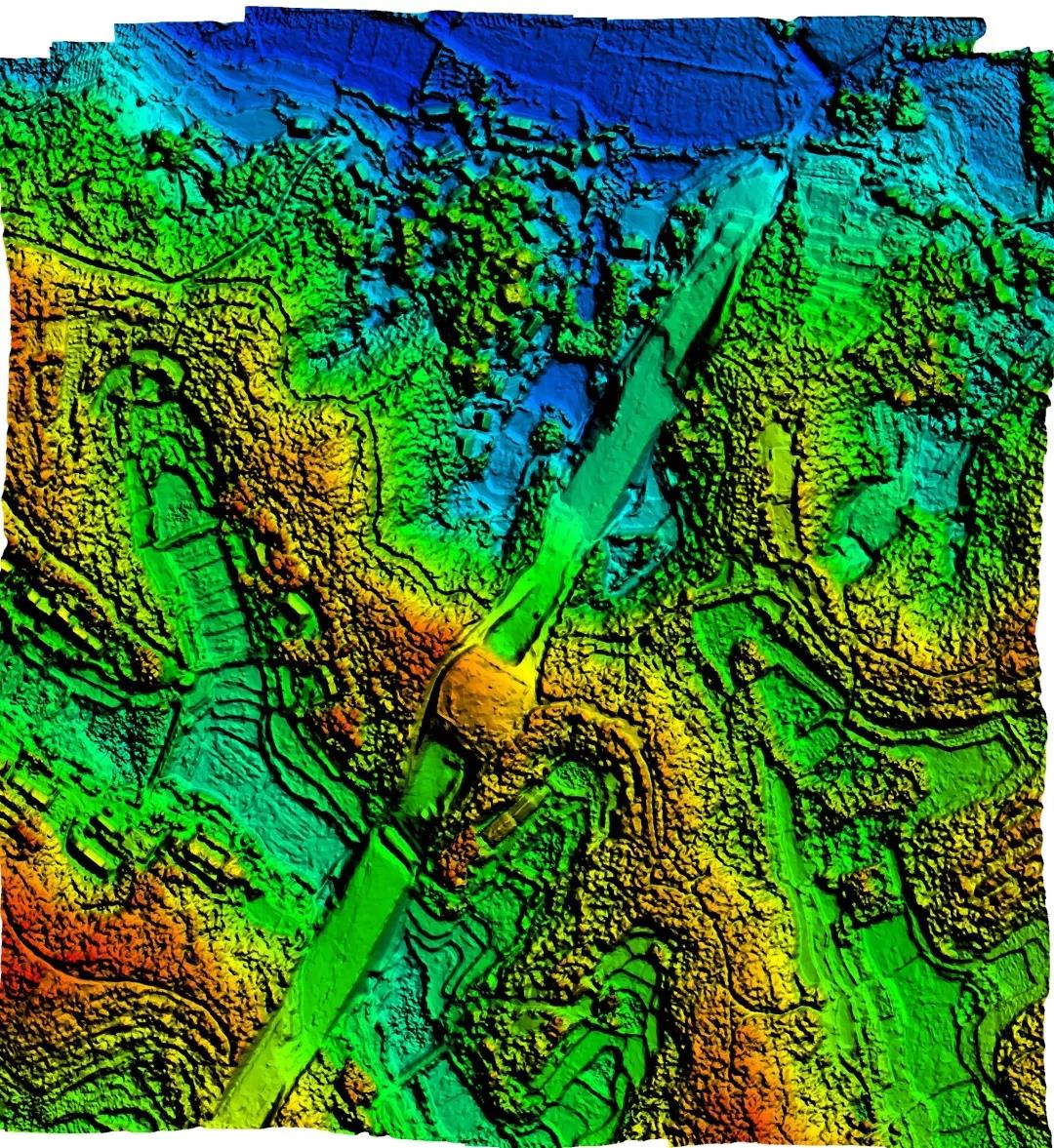 贺家岭遗址数字表面模型