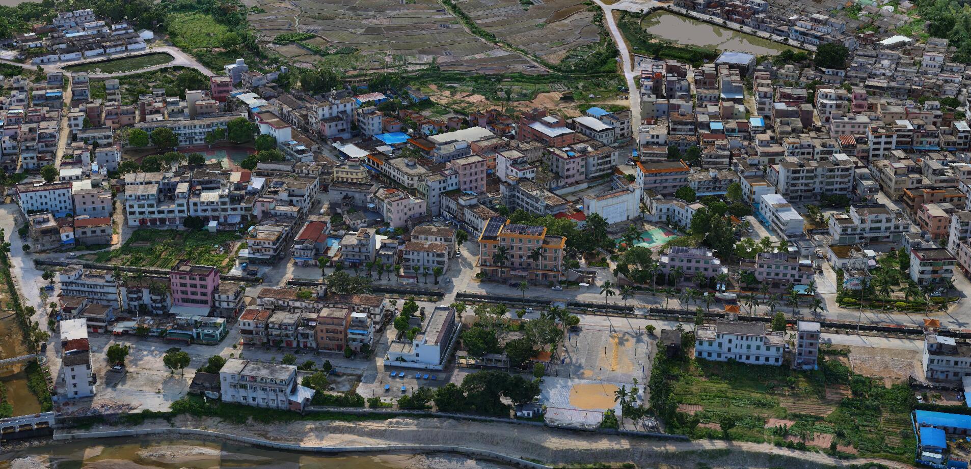 开平市某镇1：500实景三维模型及DLG项目(图1)